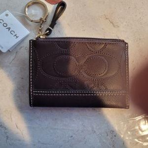 Coach Keychain Chain Purse Coin Wallet
